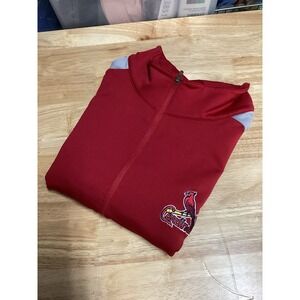 Men's Antiqua St. Louis Cardinals Baseball Long Sleeved Performance 1/4‎ Zip 2XL